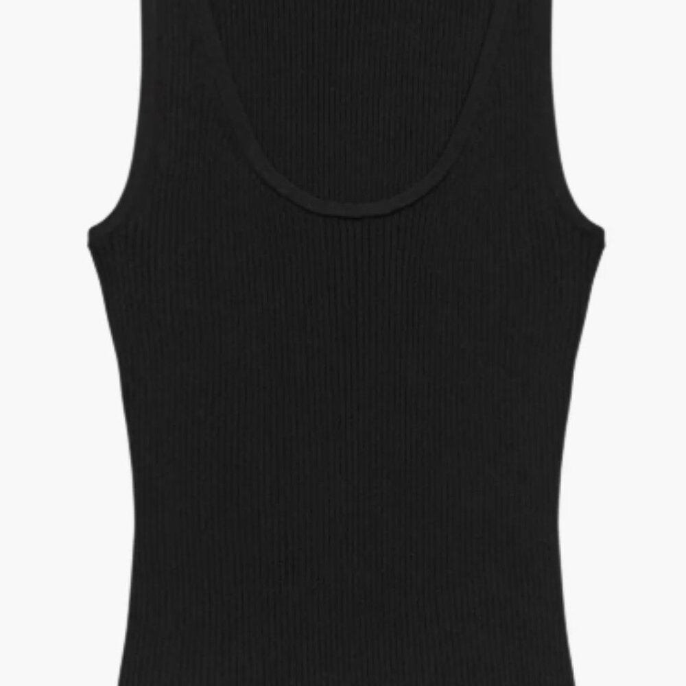 Black M Compact Rib Tank - Picture 2 of 5